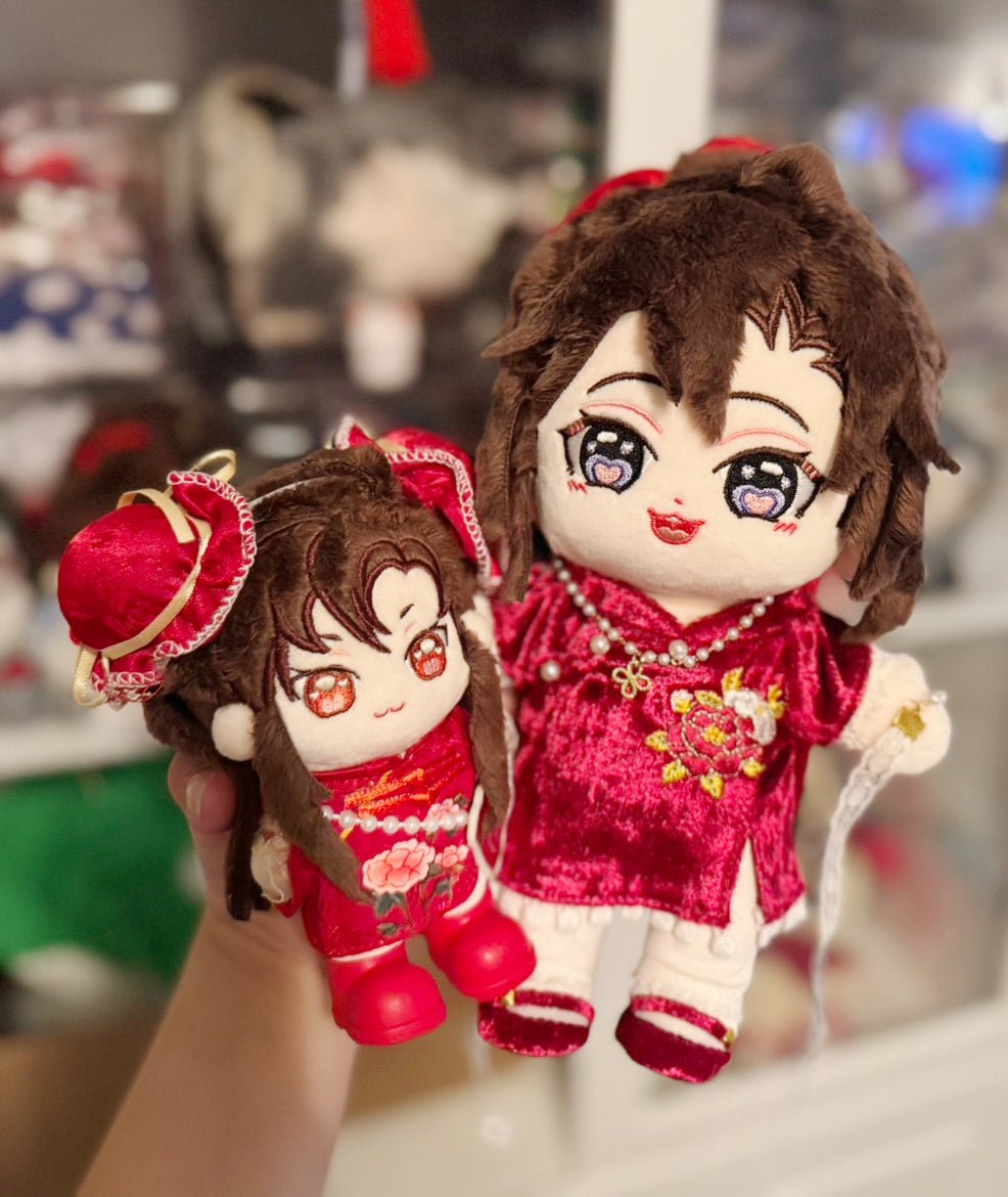👠❤️ 10cm Red Qipao with Matching Shoes ❤️👠 - Baobaooo Candy House