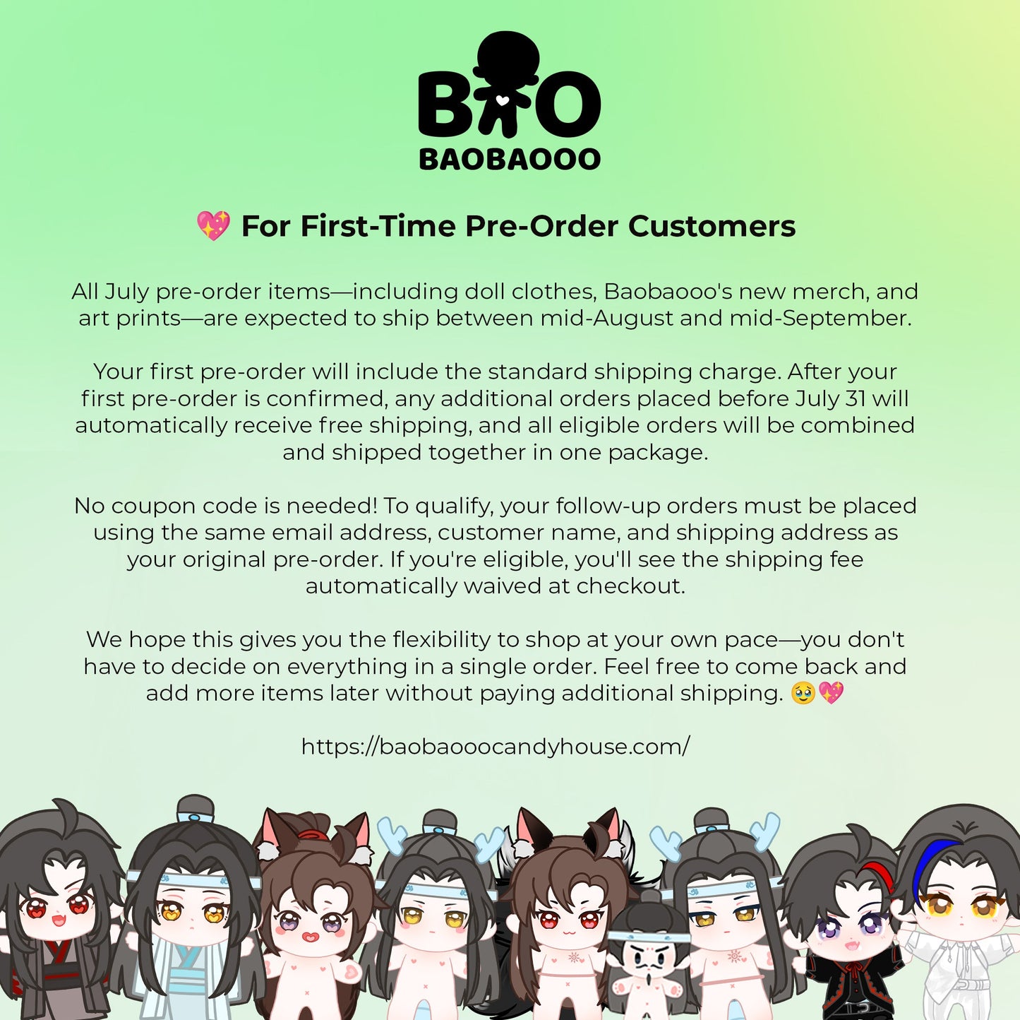 2026 WX Postcard Set Pre-Order - Baobaooo Candy House