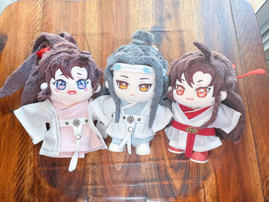 10cm Doll Ancient Chinese Clothing Set (3 Colors) - Baobaooo Candy House