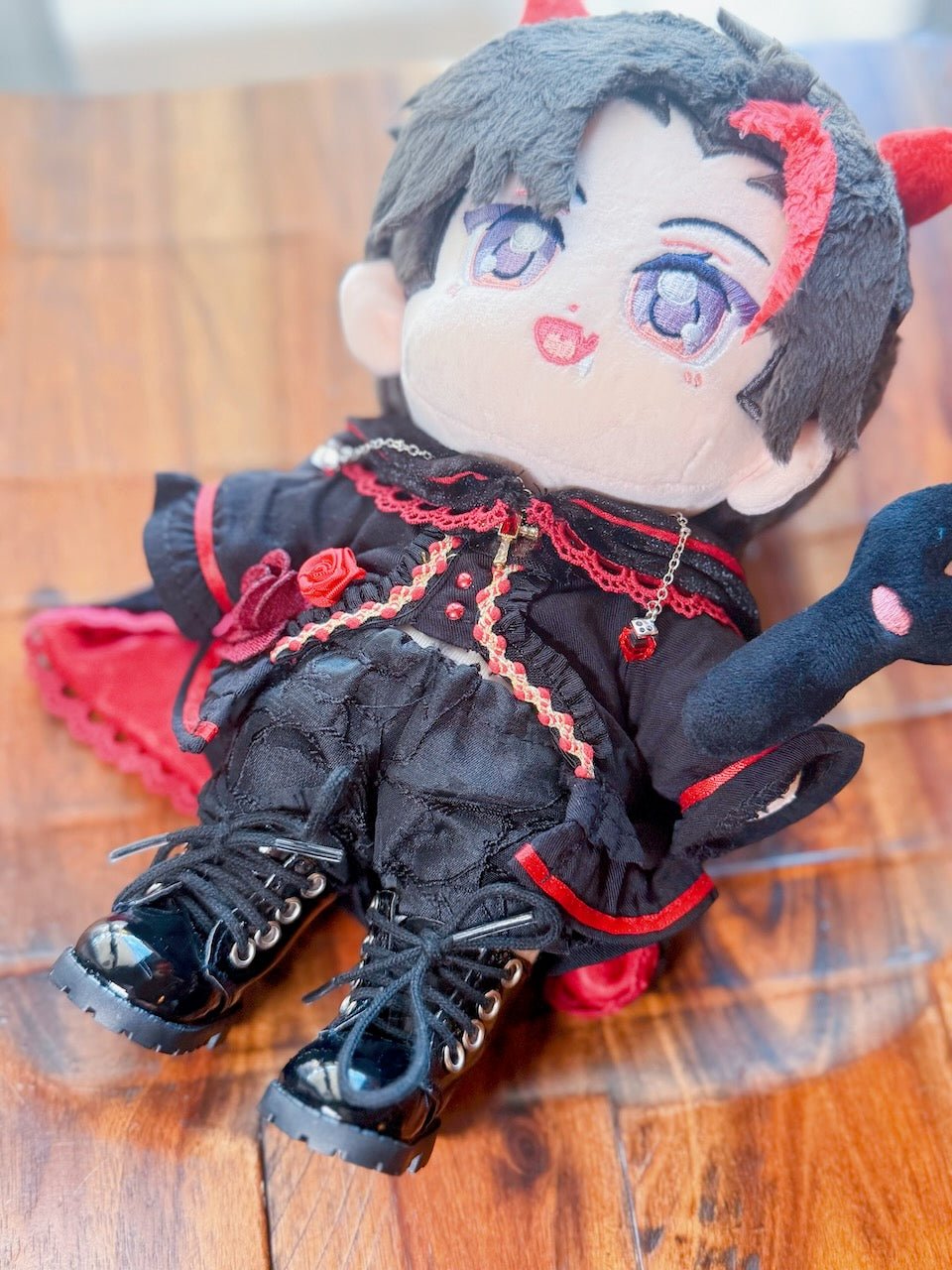 20cm Doll Gothic Royal Black Dress – Elegant Palace Style Outfit - Baobaooo Candy House