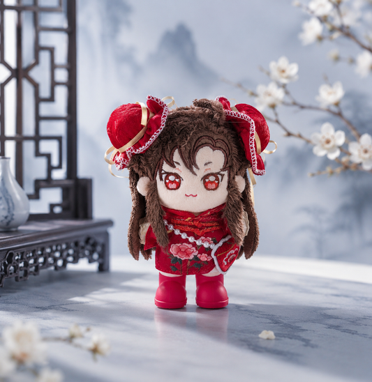 👠❤️ 10cm Red Qipao with Matching Shoes ❤️👠