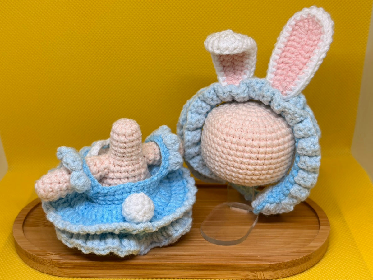 [@syusiaojie] 10cm Handmade Knit Maid Dress Set – Cat & Bunny 🐱🐰🎀