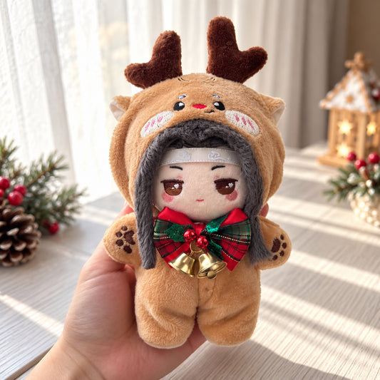 Holiday Reindeer Outfit Set for 10cm & 20cm Dolls 🎄🦌