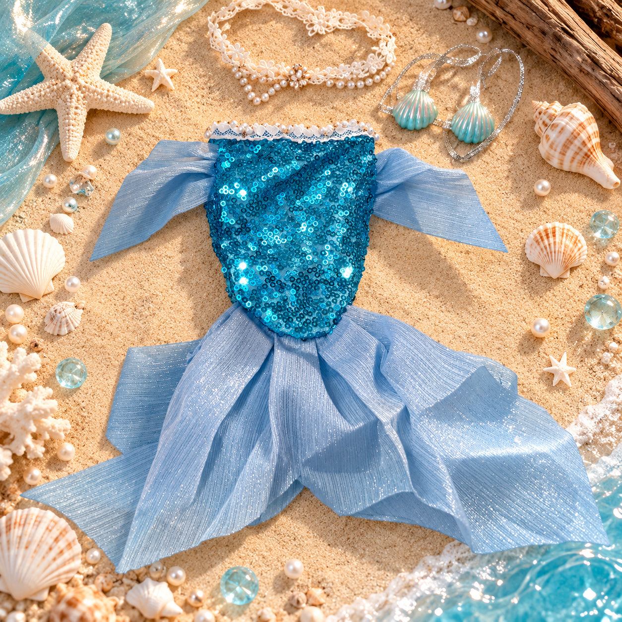 Mermaid Outfit for 10cm & 20cm Dolls 🧜‍♀️🫧