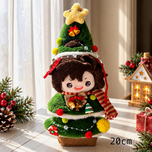 Holiday Tree Doll Outfit & Tabletop Decoration for 10cm & 20cm Dolls 🌲✨