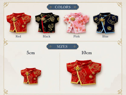 Asian Qipao Costume (4 Colors) – 5cm & 10cm Doll - Baobaooo Candy House