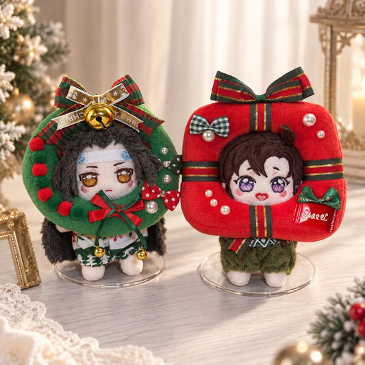 Festive Mistletoe & Gift Outfit for 10cm Dolls 🌿🎁✨ - Baobaooo Candy House