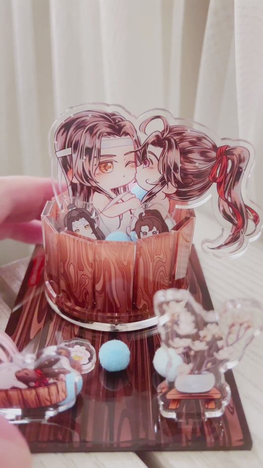 WX Bathtub Rotating Acrylic Standee
