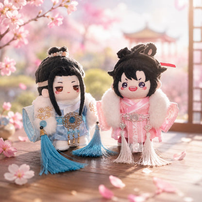 Sweet Xianxia Hanfu Outfit for 10cm Dolls – Pink & Blue - Baobaooo Candy House